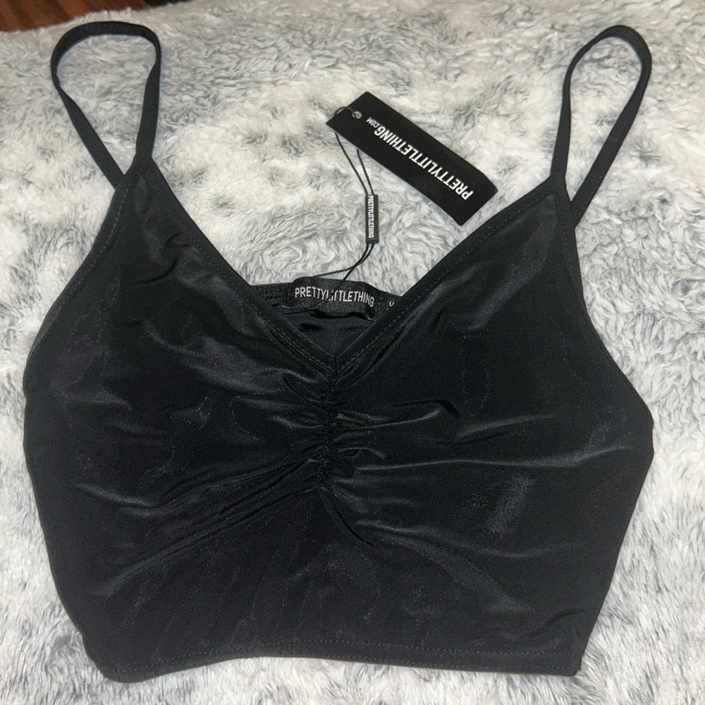 Black Cropped Tank